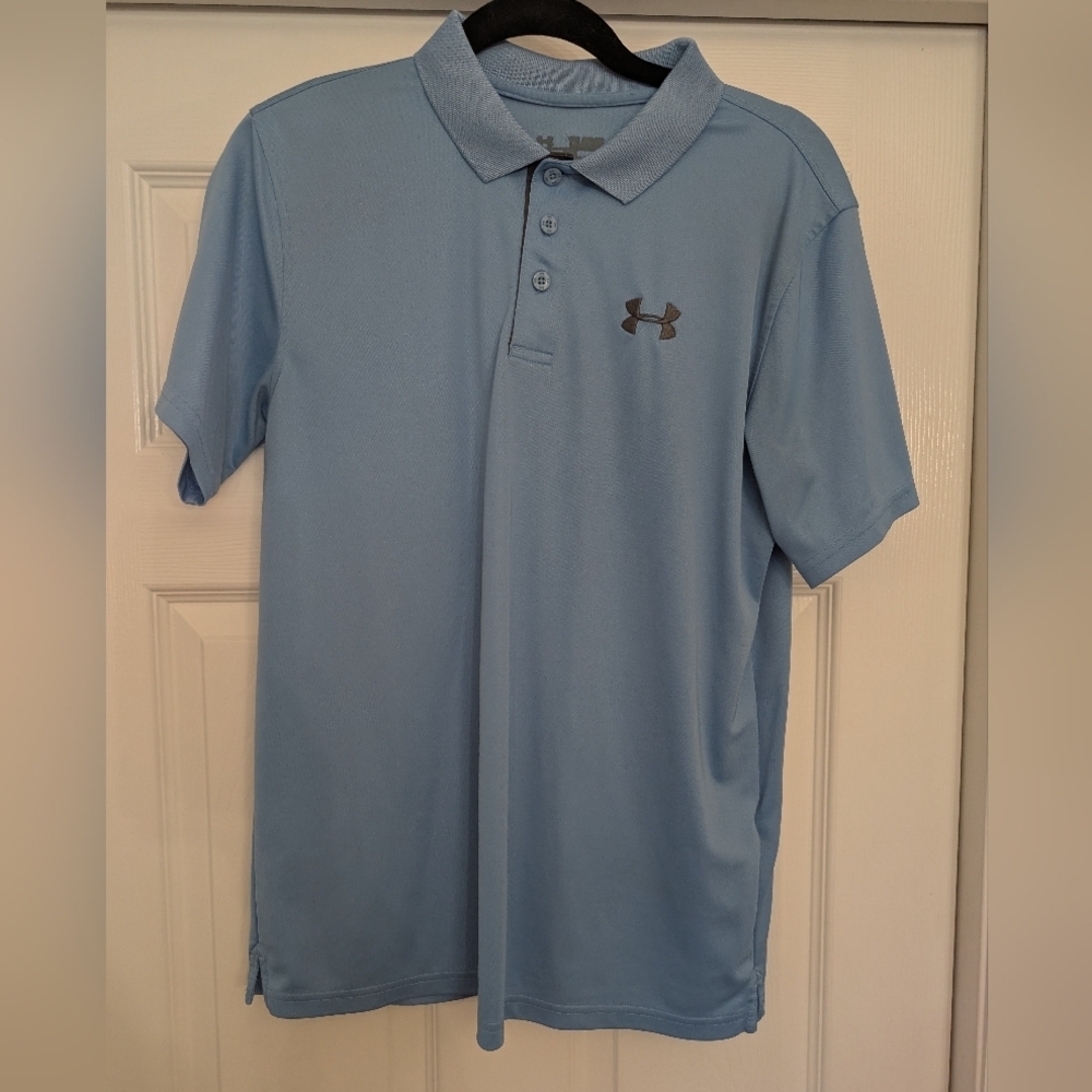 Boys UNDER ARMOUR Shirt Sleeve Golf Polo Shirt